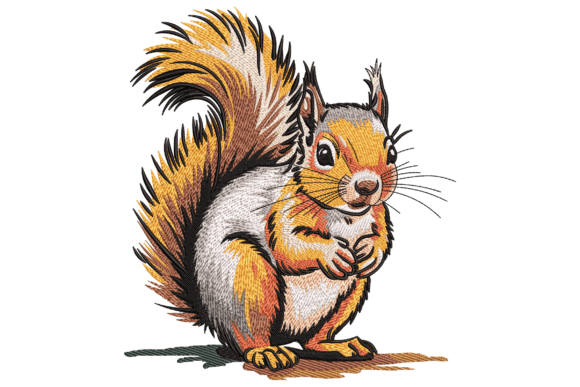 Adorable Squirrel: A Seasonal Embroidery Design Review