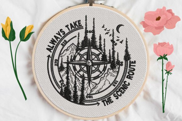 Always Take the Scenic Route Embroidery Design Review