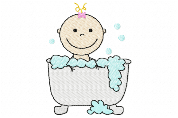 Baby Girl Bathroom: A Heartfelt Embroidery Design for Real Projects