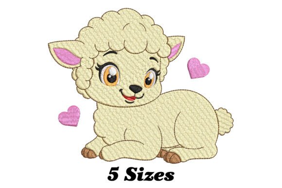 Baby Sheep: A Versatile Embroidery Design for Seasonal Creations