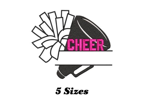 Cheerleader Megaphone Pom Pom: A Playful Embroidery Design for Meaningful Gifts