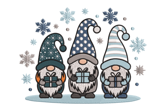 Christmas Gnome Trio Embroidery Review for Real Projects