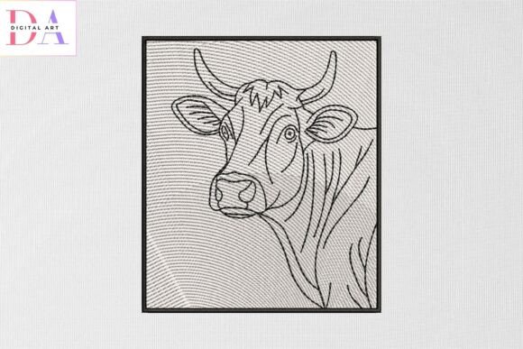 Cow Outline Embroidery Design Review for Small Business Merch
