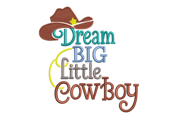 Cowboy Hat Typography: A Heartfelt Embroidery Design for Personalized Gifts