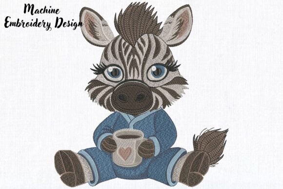 Cute Sleepy Baby Zebra in Pajamas: A Designer's Perspective