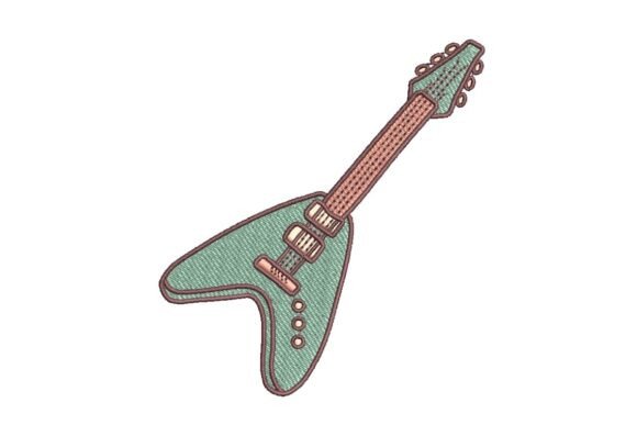 Funky Guitar Embroidery Design Review
