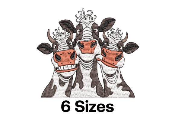 Funny Crazy Cow Embroidery Design Review