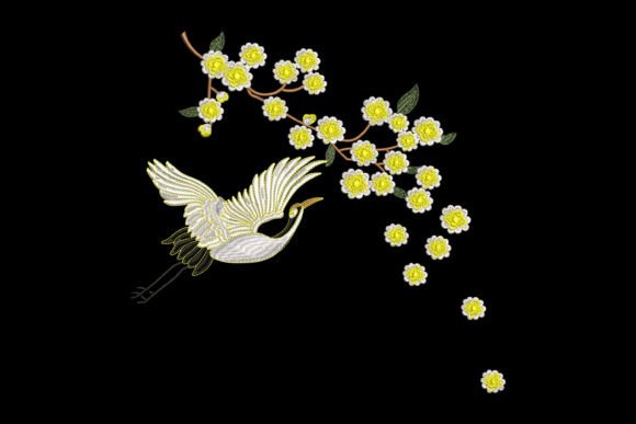 Golden Plum Blossom and Crane Embroidery Review