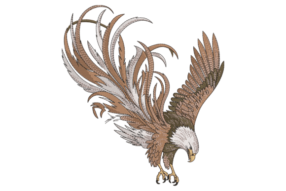 Majestic Tribal Eagle Embroidery Review for Boutique Sweatshirts
