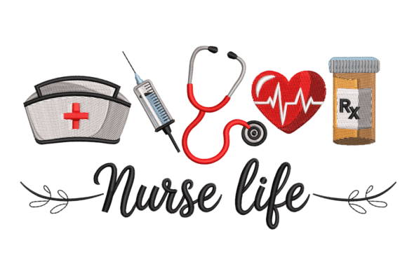 Nurse Life Icons – Medical Embroidery Design Review