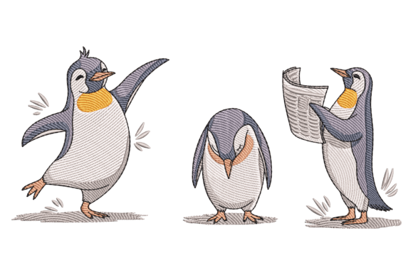 Playful Penguins Embroidery Design Review