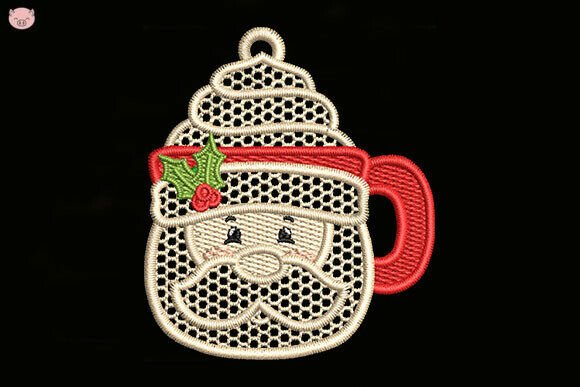 Santa Claus Christmas Ornament Embroidery Design Review