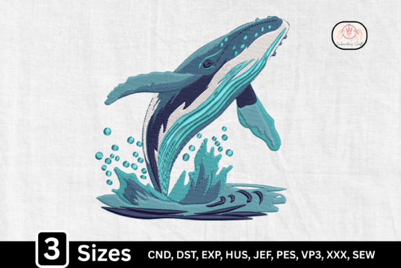 Water Splash Ocean Whale Embroidery Design Review